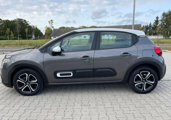 Citroen C3 cena 58900 przebieg: 10000, rok produkcji 2022 z Leszno małe 407